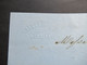 Delcampe - Italien 1857 Messine / Messina Schiffspost / Vermerk Par Bateau Francais Messina Nach Lyon Taxstempel Chiffre 15 - Sicily