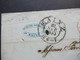 Altdeutschland T&T K2 Mainz 22.9.1853 Teilbrief / Auslandsbrief Nach Lille Roter K2 Tour-T 2 Forbach 2 - Cartas & Documentos