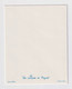 Carte Double  Bords Blancs Gaufrées Les Poupées De PEYNET Année 60 "NOUVEL AN "+ Feuillet Voeux Avec Petit Dessin Peynet - Peynet