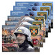 Liberia 2022 Stationery Cards MNH Heroic Firefighters Of Ukraine Fire Engines Collection Set 6 Cards - Liberia