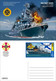 Liberia 2022 Stationery Cards MNH Military Ships Warship Moskva Russian Invasion In Ukraine Collection Set Of 6 Cards - Liberia