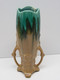 *ANCIEN VASE ART NOUVEAU BARBOTINE MOULIN DES LOUPS ORCHIES BAS & ANSES FLEURS E - Orchies/Moulin Des Loups (FRA)