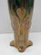 Delcampe - *ANCIEN VASE ART NOUVEAU BARBOTINE MOULIN DES LOUPS ORCHIES BAS & ANSES FLEURS E - Orchies/Moulin Des Loups (FRA)