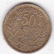 Protectorat Français Bon Pour 50 Centimes 1945 – AH 1364 En Bronze-aluminium, Lec# 188 - Tunisia