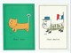 6 Cartes - Illustrateurs Siné - Chat  ,blis , Peur , Scie , Rabia , Thon ,marré  -(  Chats  , Illustrateur  )) - Sine