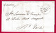 LETTRE DE CUBA LA HAVANE HAVANA 1862 POUR NEW YORK USA STEALSHIP 20 LETTRE COVER FRANCE - Prephilately