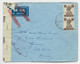 INDIA 4AS PAIRE LETTRE COVER ASIA 194? TO FRANCE CENSOR + RAF CENSOR - 1936-47 Roi Georges VI