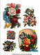 Delcampe - Lot 60 Découpis Gaufrés Ou Non Fleurs Fruits Roses Marguerites Muguet...1900 état Très Bon Voir Photos Recto Verso - Flowers
