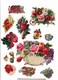 Delcampe - Lot 60 Découpis Gaufrés Ou Non Fleurs Fruits Roses Marguerites Muguet...1900 état Très Bon Voir Photos Recto Verso - Flores