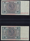 2x 10 Reichsmark 22.1.1929 - Serie B/D + P/B - Braune + Rote KN - Reichsbank (DEU-183a) - 10 Mark