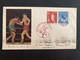 LETTRE Pour Le CAMBODGE TP BOXE 5 + ATHLETISME 5 OBL. ROUGE 32. 10. 26 + OBL;26 X 57 TOKYO - Cartas & Documentos