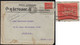 M. DETOURBE - TYPE SEMEUSE / 1930 PERFORE SUR LETTRE==> TOURS / PERFIN (ref 4164) - Covers & Documents