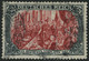 Dt. Reich 97AIa O, 1906, 5 M. Friedensdruck, Gelblichrot Quarzend, üblich Gezähnt Pracht, Gepr. Jäschke-L., Mi. 220.- - Used Stamps