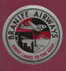 060922 - AVIATION ETIQUETTE A BAGAGE - BRANIFF AIRWAYS Great Lakes To The Gulf - Avion Ile Voilier Gratte Ciel - Baggage Etiketten