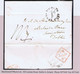 Ireland Dublin Penny Post 1838 Letter Canterbury To Kingstown With Circular DUBLIN/1d/PENNY POST In Black - Prephilately