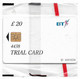 UK - BT - BCF - Rose Trial Card 20£, TRL016b (No Date, Written 4438, Big Gemplus), 1.000ex, NSB - BT Dienst Und Test