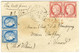 Etoile 21 / N° 57 Paire + N° 60 Type I Paire Càd PARIS / R. ST ANTOINE Sur Lettre Chargée Pour Dinard. 1874. - TB. - 1871-1875 Cérès