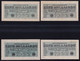 4x 1 Milliarde Mark 20.10.1923 - FZ AK, AN, AS, AT - Reichsbank (DEU-144a) - 1 Mrd. Mark
