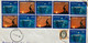 NORWAY,2022,USED COVER 1 SELF ADHESIVE YEAR 2000 MILLENNIUM STAMPS 11 AIRMAIL VIGNETTE,POSTEN NORGE CANCEL TO IN - Brieven En Documenten