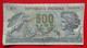 X1- 500 Lire (Aretusa) 1966. - 1967. Italy, Italie- Five Hundred Liras ,Circulated Banknote - 500 Lire