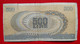 X1- 500 Lire (Aretusa) 1966. - 1967. Italy, Italie- Five Hundred Liras ,Circulated Banknote - 500 Lire