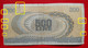 X1- 500 Lire (Aretusa) 1966. - 1967. Italy, Italie- Five Hundred Liras ,Circulated Banknote - 500 Liras