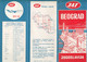 JAT Yugoslav Airlines Advertising Prospect Brochure Beograd City Plan Map - Magazines Inflight