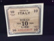 Italia Banconote Da Lire 10 Occupazione  Americana In Italia AMGOT FDS - 2. WK - Alliierte Besatzung