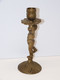 Delcampe - *JOLI BOUGEOIR BRONZE ANGELOT PUTTI XXe COLLECTION DECO BOUGIE VITRINE  E - Chandeliers, Candélabres & Bougeoirs