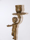 Delcampe - *JOLI BOUGEOIR BRONZE ANGELOT PUTTI XXe COLLECTION DECO BOUGIE VITRINE  E - Candeleros, Candelabros Y Palmatorias