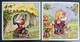 Lot De 2 Grands Chromos Savons Cadum GRINCHEUX Et ATCHOUM - Blanche Neige Et Les 7 Nains Walt Disney - Otros & Sin Clasificación