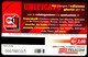 G 2192 694 C&C 4301 SCHEDA TELEFONICA NUOVA UNIFICATO - PROVA ARC - Tests & Services