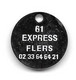 Jeton  De  Caddie  Ville, Transport  FRANCE  EXPRESS  Verso  61  EXPRESS  FLERS - Jetons De Caddies