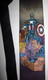 Capitan America Cravatta  Dipinta A Mano Seta 100% New - Ties