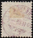 Heimat SG Rheineck 1885-02-20 Vollstempel Auf Telegraphen-Marke 25 Rp. Zu#15 - Telegraph