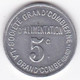 30. Gard. La Grand Combe. Société Grand' Combienne D'alimentation 5 Centimes, En Aluminium Rond - Monétaires / De Nécessité