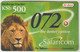 KENYA - Lion, Safaricom Refill Card , Expiry Date:31/01/2003, 500 Ksh ,used - Kenya