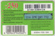 KENYA - The Green Card (30 Days), Safaricom Refill Card , Expiry Date:28/02/2004, 250 Ksh ,used - Kenya