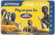 RWANDA - Pay As You Go Musicians ,MTN Mobile Refill Card , Exp.date 1/11/2002, 2,500 RF, Used - Ruanda