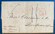 USA Lettre New York 1829  Pour Bordeaux + Griffe Entrée Rouge "Pays D'outremer Par Le Havre" + Dateur A En Rouge !! - …-1845 Prefilatelia