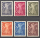 Portugal, 1950, Holy John Of God, Helper Of The Sick, MNH, Michel 752-757 - Unused Stamps