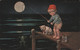CPA  Illustrateur Colombo - Petit Garçon Avec Un Chien Pechant Une Grenouille - Pleine Lune - Colombo, E.