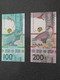 Delcampe - ARUBA SERIE 2019 - 10, 25, 50, 100 & 200 FLORIN UNCIRCULATED SCHAARS PRACHTIGE DIERENBILJETTEN WEINIG AANGEBODEN - Aruba (1986-...)