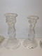 *LOT De 5 Bougeoirs Cristal Et Verre France Biot Ou Autre Collection Bougies  E - Chandeliers, Candelabras & Candleholders