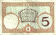 NEW CALEDONIA 5 FRANCS BROWN WOMAN HEAD FRONT MOTIF BACK NOT DATED(1926) P36a 1ST SIG VARIETY F+ READ DESCRIPTION!! - Nouméa (New Caledonia 1873-1985)