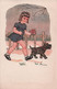 CPA Illustrateur - Gougeon - Petite Fille Et Son Chien Caniche - G H Paris - Gougeon