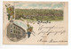 LITHO Gruss Aus HALLAU Hotel Falken Gel. 1898 V. Oberhallau N. Basel - Hallau