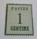 ALSACE LORRAINE N°1 1c Vert-Bronze NEUF(*) Signé CALVES - Unused Stamps