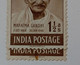 INDIA 1948 GANDHI MOURNING ISSUE 11/2As. Error Doctor's Blade Unlisted  MINT NO GUM - Unused Stamps
