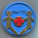 Red Cross Croix Rouge Rotes Kreuz, CKJ Yugoslavia, Vintage Big Pin Badge Abzeichen, D 65 Mm - Médical